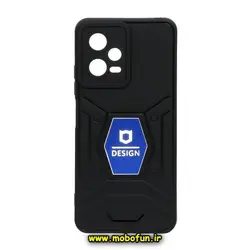 قاب گوشی Poco X5 شیائومی طرح ضد ضربه بتمن فول ژله ای اورجینال DESIGN محافظ لنز دار مشکی آبی کد 184