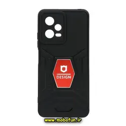 قاب گوشی Poco X5 شیائومی طرح ضد ضربه بتمن فول ژله ای اورجینال DESIGN محافظ لنز دار مشکی قرمز کد 183