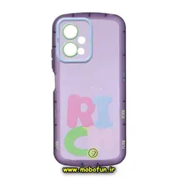 قاب گوشی Poco X5 شیائومی طرح ژله ای شفاف بالشتی RICH محافظ لنز دار کد 175