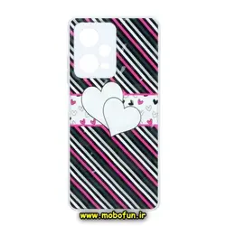 قاب گوشی Redmi Note 12 Pro 5G شیائومی فانتزی پافر طرح قلب محافظ لنز دار کد 102