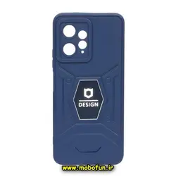 قاب گوشی Redmi Note 12 4G شیائومی طرح ضد ضربه بتمن فول ژله ای اورجینال DESIGN محافظ لنز دار سرمه ای کد 183