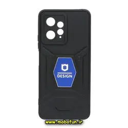 قاب گوشی Redmi Note 12 4G شیائومی طرح ضد ضربه بتمن فول ژله ای اورجینال DESIGN محافظ لنز دار مشکی آبی کد 182