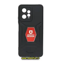 قاب گوشی Redmi Note 12 4G شیائومی طرح ضد ضربه بتمن فول ژله ای اورجینال DESIGN محافظ لنز دار مشکی قرمز کد 181