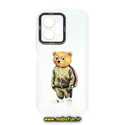 قاب گوشی Redmi Note 12 4G شیائومی طرح ژله ای شفاف بالشتی خرسی تدی محافظ لنز دار کد 159