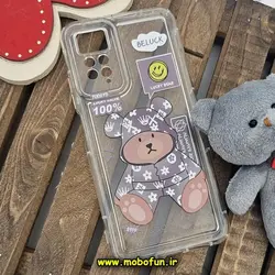 قاب گوشی Redmi Note 11 Pro 4G Global - Redmi Note 11 Pro 5G Global - Redmi Note 11E Pro 5G - Redmi Note 12 Pro 4G شیائومی طرح دار فانتزی عروسکی ژله ای شفاف محافظ لنز دار کپسولی (لاکچری) کد 624