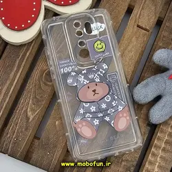 قاب گوشی Redmi Note 8 Pro شیائومی طرح دار فانتزی عروسکی ژله ای شفاف محافظ لنز دار کپسولی (لاکچری) کد 753