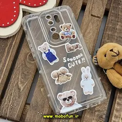 قاب گوشی Redmi Note 8 Pro شیائومی طرح دار فانتزی عروسکی ژله ای شفاف محافظ لنز دار کپسولی (لاکچری) کد 752