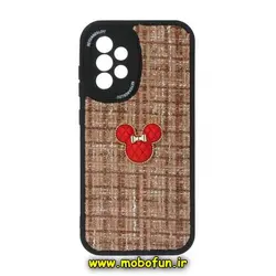 قاب گوشی Galaxy A33 5G سامسونگ طرح ژله ای پارچه ای عروسکی مینی موس Minnie Mouse قهوه ای کد 549