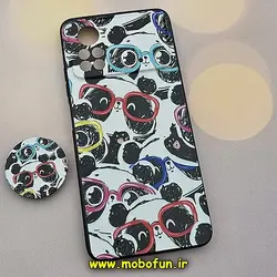 قاب گوشی Poco X4 Pro 5G شیائومی فانتزی سوزنی برجسته طرح پاندا PANDA پاپ سوکت دار محافظ لنز دار کد 690