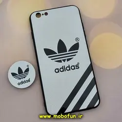 قاب گوشی iPhone 6 Plus - iPhone 6S Plus آیفون فانتزی سوزنی برجسته طرح آدیداس adidas پاپ سوکت دار کد 268