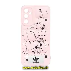 قاب گوشی Galaxy A14 4G - Galaxy A14 5G سامسونگ سیلیکون ژله ای پافر PC زیر بسته محافظ لنز دار آدیداس adidas صورتی کد 627