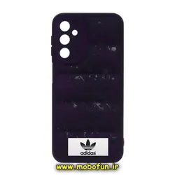 قاب گوشی Galaxy A14 4G - Galaxy A14 5G سامسونگ سیلیکون ژله ای پافر PC زیر بسته محافظ لنز دار آدیداس adidas بنفش کد 616