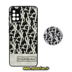 قاب گوشی Galaxy A51 سامسونگ شش ضلعی طرح دار ایو سن لوران YSL محافظ لنز دار پاپ سوکت دار کد 918