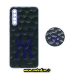 قاب گوشی Galaxy A30S - Galaxy A50S - Galaxy A50 سامسونگ شش ضلعی طرح دار نیویورک NY محافظ لنز دار پاپ سوکت دار کد 1067