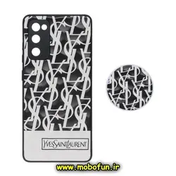 قاب گوشی Galaxy S20 FE سامسونگ شش ضلعی طرح دار ایو سن لوران YSL محافظ لنز دار پاپ سوکت دار کد 555