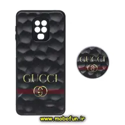 قاب گوشی Redmi Note 9S - Redmi Note 9 Pro شیائومی شش ضلعی طرح دار گوچی GUCCI محافظ لنز دار پاپ سوکت دار کد 1005