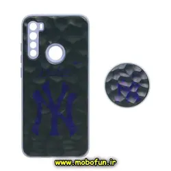قاب گوشی Redmi Note 8 - Redmi Note 8 2021 شیائومی شش ضلعی طرح دار نیویورک NY محافظ لنز دار پاپ سوکت دار کد 959