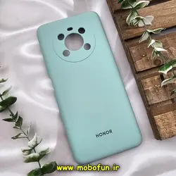 قاب گوشی Honor X9 4G آنر سیلیکونی اورجینال پاک کنی درجه یک زیر بسته سبزآبی کد 53