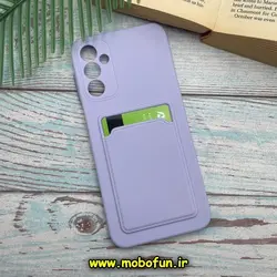 قاب گوشی Galaxy A14 4G - Galaxy A14 5G سامسونگ سیلیکونی جا کارتی دار محافظ لنز دار یاسی کد 664