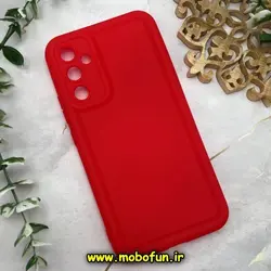 قاب گوشی Galaxy A34 5G سامسونگ سیلیکونی ژله ای پافر PC پفکی قرمز کد 531