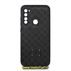 قاب گوشی Redmi Note 8 - Redmi Note 8 2021 شیائومی طرح هارد HARD چرمی ساده سانتا باربارا دور سیلیکونی محافظ لنز دار خاکستری کد 988