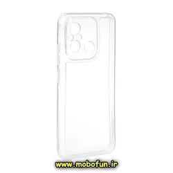 قاب گوشی Redmi 12C - Poco C55 - Redmi 11A شیائومی طرح ژله ای شفاف بی رنگ ایربگ دار SPACE محافظ لنز دار کد 338