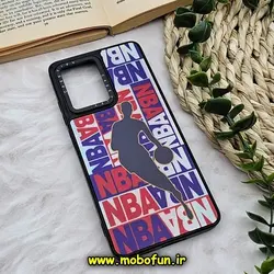 قاب گوشی Poco X5 Pro - Redmi Note 12 Pro 5G شیائومی پشت گلس آینه ای CASETIFY طرح بسکتبال NBA مات محافظ لنزدار مشکی کد 265