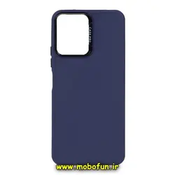 قاب گوشی Redmi 12 شیائومی طرح سیلیکونی ژله ای اورجینال CASE PRO سرمه ای کد 124