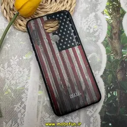 قاب گوشی Redmi Note 9 شیائومی فانتزی برجسته طرح پرچم آمریکا کد 594