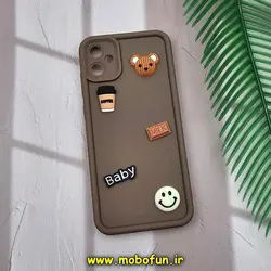 قاب گوشی Galaxy A05 سامسونگ طرح سیلیکونی عروسکی Baby نسکافه ای کد 58