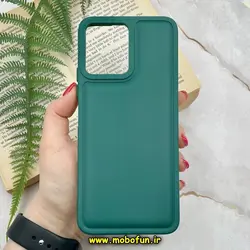 قاب گوشی Redmi 12 شیائومی سیلیکونی ژله ای پافر New DISIGN سبز کد 210