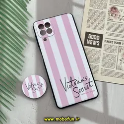 قاب گوشی Galaxy A22 4G - Galaxy M32 4G سامسونگ فانتزی سوزنی برجسته طرح ویکتوریا سکرت پاپ سوکت دار محافظ لنزدار کد 758