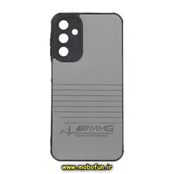 قاب گوشی Galaxy A15 سامسونگ طرح ژله ای چرمی ساده کبریتی Pro Camera خاکستری کد 81