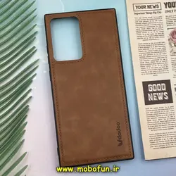 قاب گوشی Galaxy Note 20 Ultra سامسونگ اورجینال برند DADOO دادوو 2025 طرح دوخت HARD چرمی عسلی کد 238