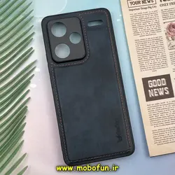 قاب گوشی Redmi Note 13 Pro Plus شیائومی اورجینال برند DADOO دادوو 2025 طرح دوخت HARD چرمی سرمه ای کد 27
