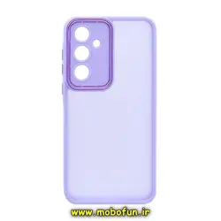 قاب گوشی Galaxy A35 سامسونگ پشت مات متال کیس دور سیلیکونی محافظ لنزدار یاسی کد 18