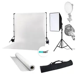 استودیو عکاسی سفید White Studio Kit به همراه سافت باکس LED دار