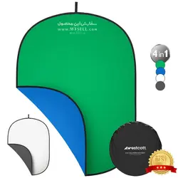کروماکی پرتابل Westcott سفارش اروپا ( 100% کتان ) چهار رنگ سبز - آبی - سفید - طوسی