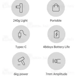 ماساژور تفنگی شیائومی Xiaomi Yunmai Fascia Massage Gun Extra Mini MVFG-M281