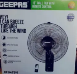 پنکه دیواری جیپاس 9479