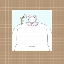 برگه یادداشت فینگیلی دخترک