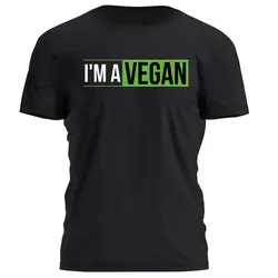 تیشرت پنبه I'M A VEGAN مخصوص وگان ها و گیاه خواران