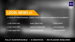 Videohive Local News Elements Lower Third Package 15860854