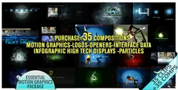 Videohive Motion Graphics Displays And Particles Bundle Package 2478023