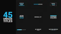 Videohive 45 titles package 16773336