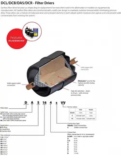 فیلتر درایر دانفوس جوشی مدل DCL 304 1/2in
