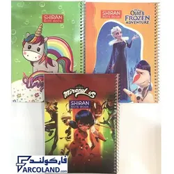 دفتر نقاشی سیمی 50 برگ جلد طلقی مدل فانتزی دخترانه | تک فنر | طرح های متنوع - فروشگاه اینترنتی فارکولند