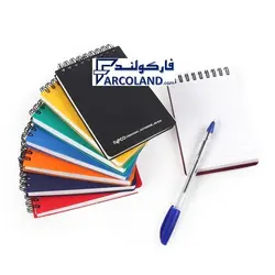 دفترچه یادداشت فنر بالا طلقی مات پاپکو کد NB616 | دوبل فنر | 100 برگ | 1/8 - فروشگاه اینترنتی فارکولند