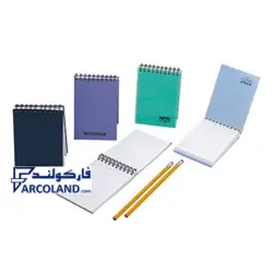 دفترچه یادداشت فنر بالا کوچک طلقی مات پاپکو کد NB630 | دوبل فنر | 100 برگ | 1/16 - فروشگاه اینترنتی فارکولند