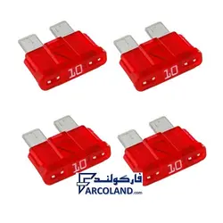 فیوز خودرو دو شاخ ژاپنی اصل 10 آمپر قرمز رالیا Raliya کد R4225 | بسته 4 عددی | بزرگ - فروشگاه اینترنتی فارکولند